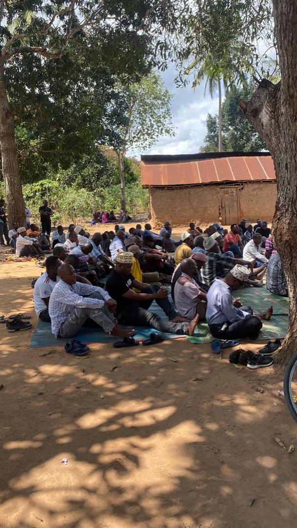 Community gathering at Marumbo
